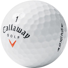 Nærmynd af Callaway HX Hot golfbolta.